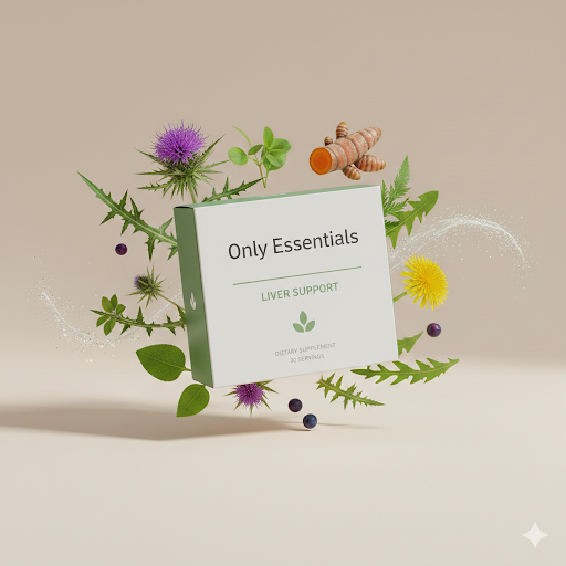 Only Essentials – Liver Support | Gentle Daily Liver Care | 30 Stick Sachets