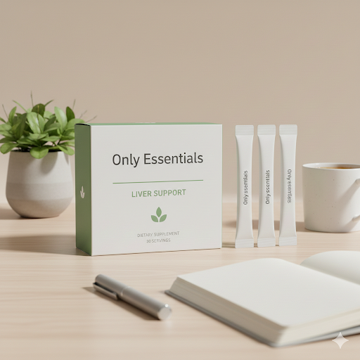 Only Essentials – Liver Support | Gentle Daily Liver Care | 30 Stick Sachets