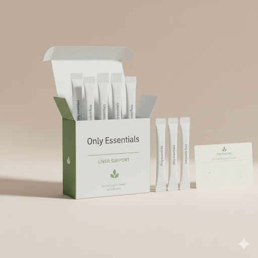 Only Essentials – Liver Support | Gentle Daily Liver Care | 30 Stick Sachets